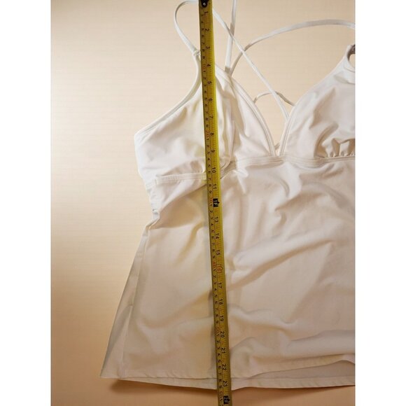 Athleta Strappy White Tankini Swim Top XL NWT - Picture 6 of 13